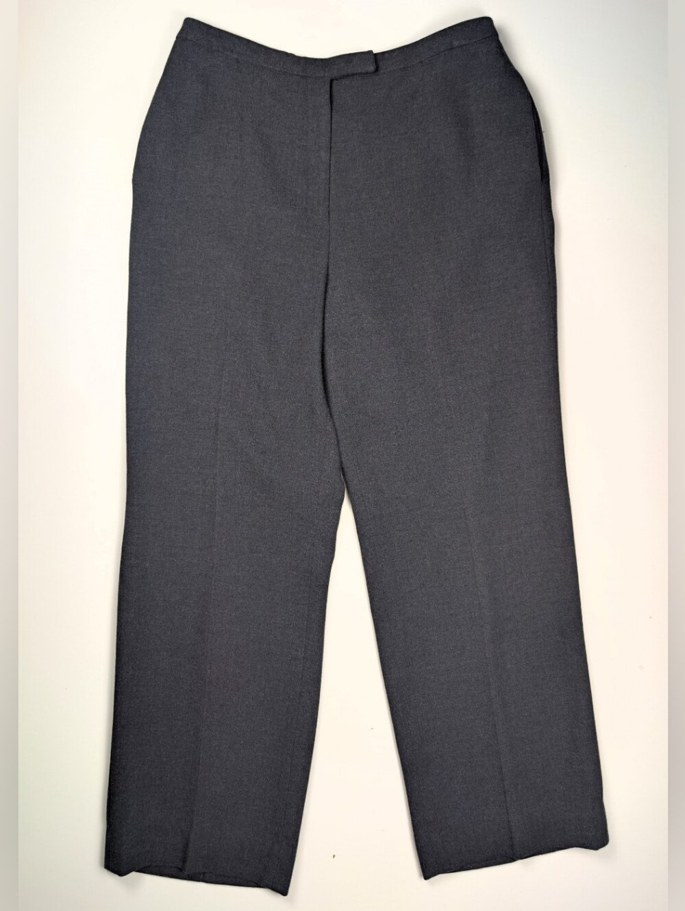 VTG 90s Jones New York Womens Charcoal Grey Lined Dress Pants Trousers Size 10P